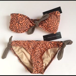 French connection printed bikini set. Size XS